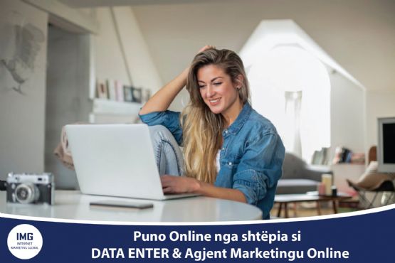 Njoftime Pune Part Time Ne Kosove, Puno Online si Data Enter & Agjent Marketingu Online 9 persona te Platforma Panairi Online SHPK .